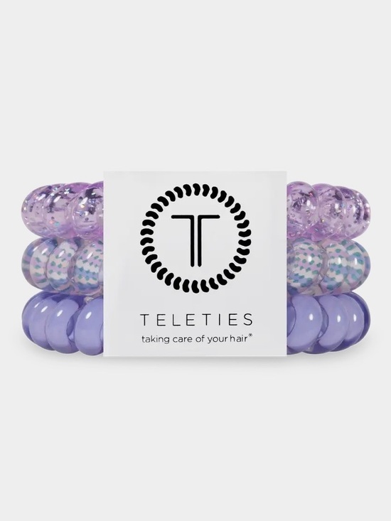 Teleties Accessories - Teleties Purple Spiral Hair Ties - 3 Pack